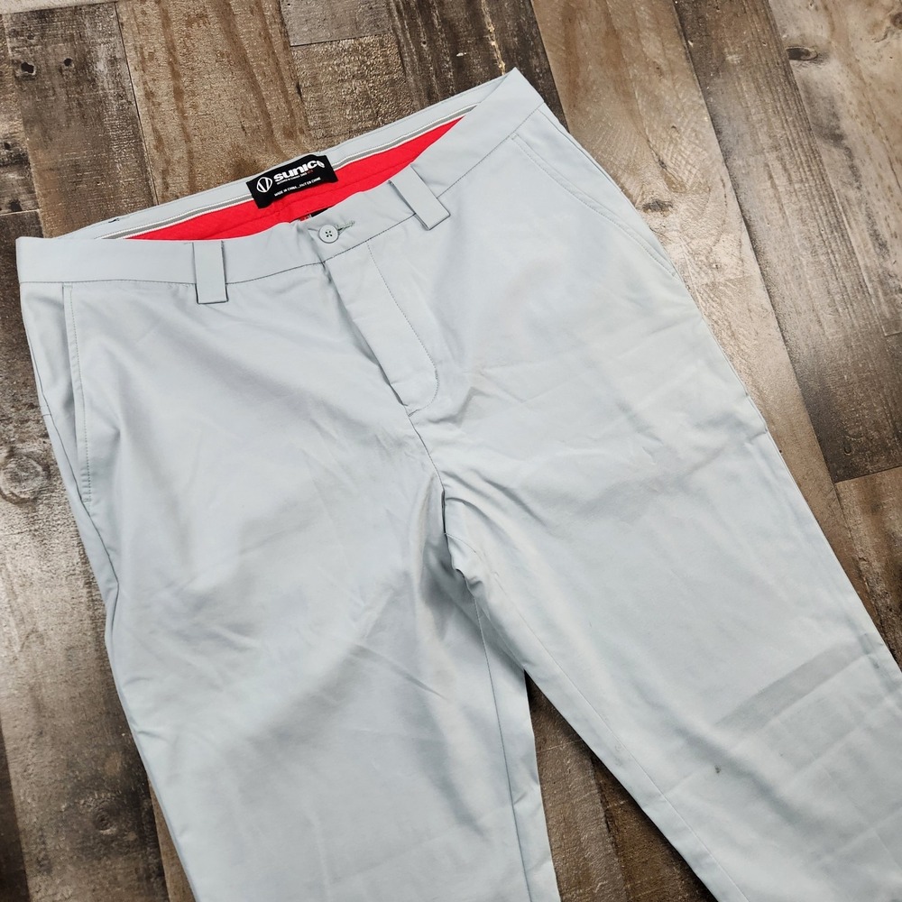 Sunice Devin Coollite Water Repellent‎ Golf Pants Mens Size 36x34 Flat Front